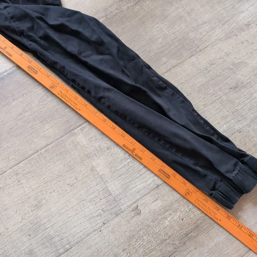 ZANEROBE Jogger Pants Mens Size 32 Black Elastic Waist Drawstring Cuffed Chino
